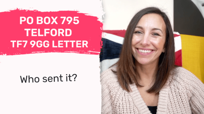 PO BOX 795 Telford TF7 9GG Letter