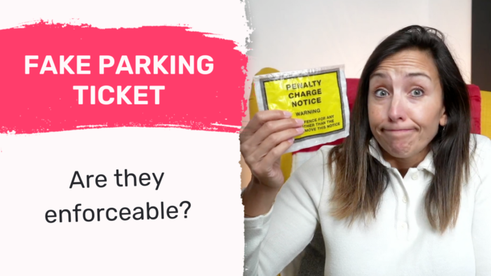 fake parking ticket
