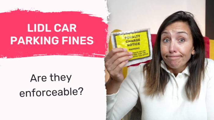 lidl car parking fines enforceable
