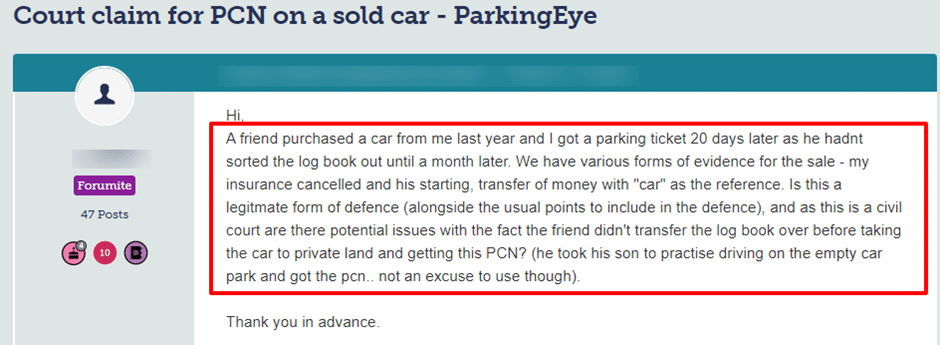 Are you legally obliged to pay Parking Eye?