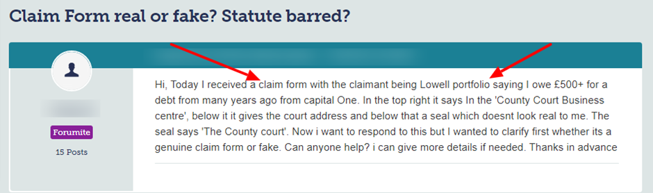 Does a county court claim form mean I have a CCJ