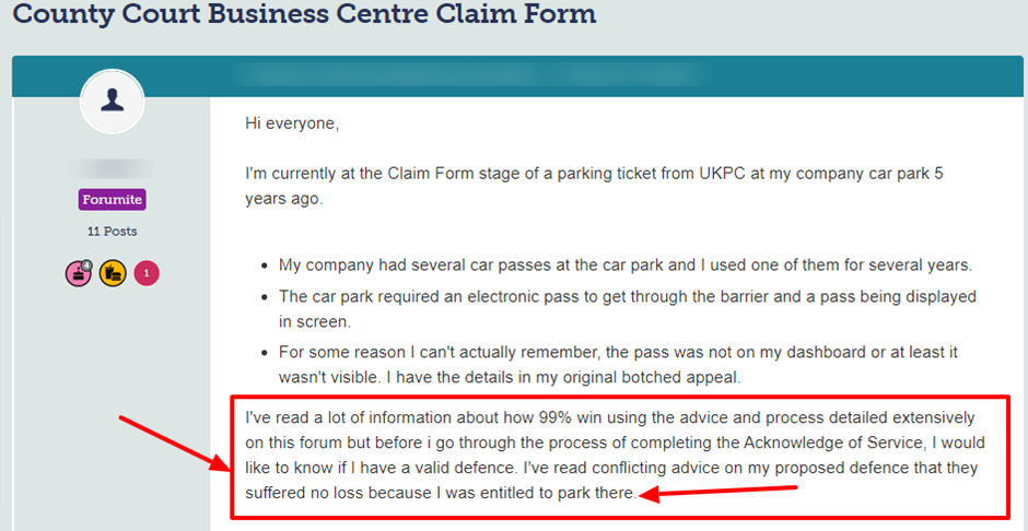 How do you respond to a CCBC claim form
