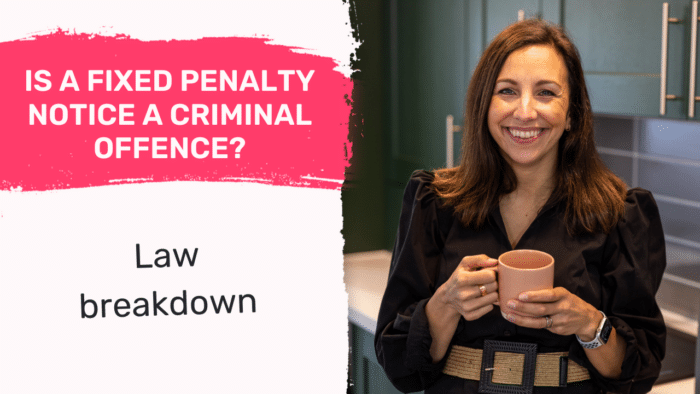 Is a Fixed Penalty Notice a Criminal Offence