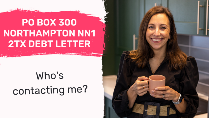 PO Box 300 Northampton NN1 2TX Debt Letter