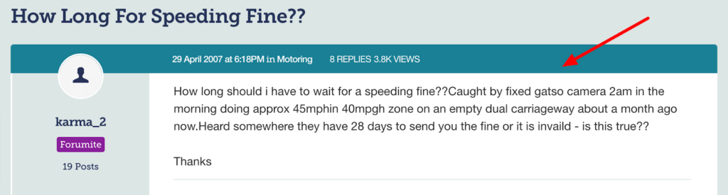 How Long Does It Take for a Speeding Ticket through Post